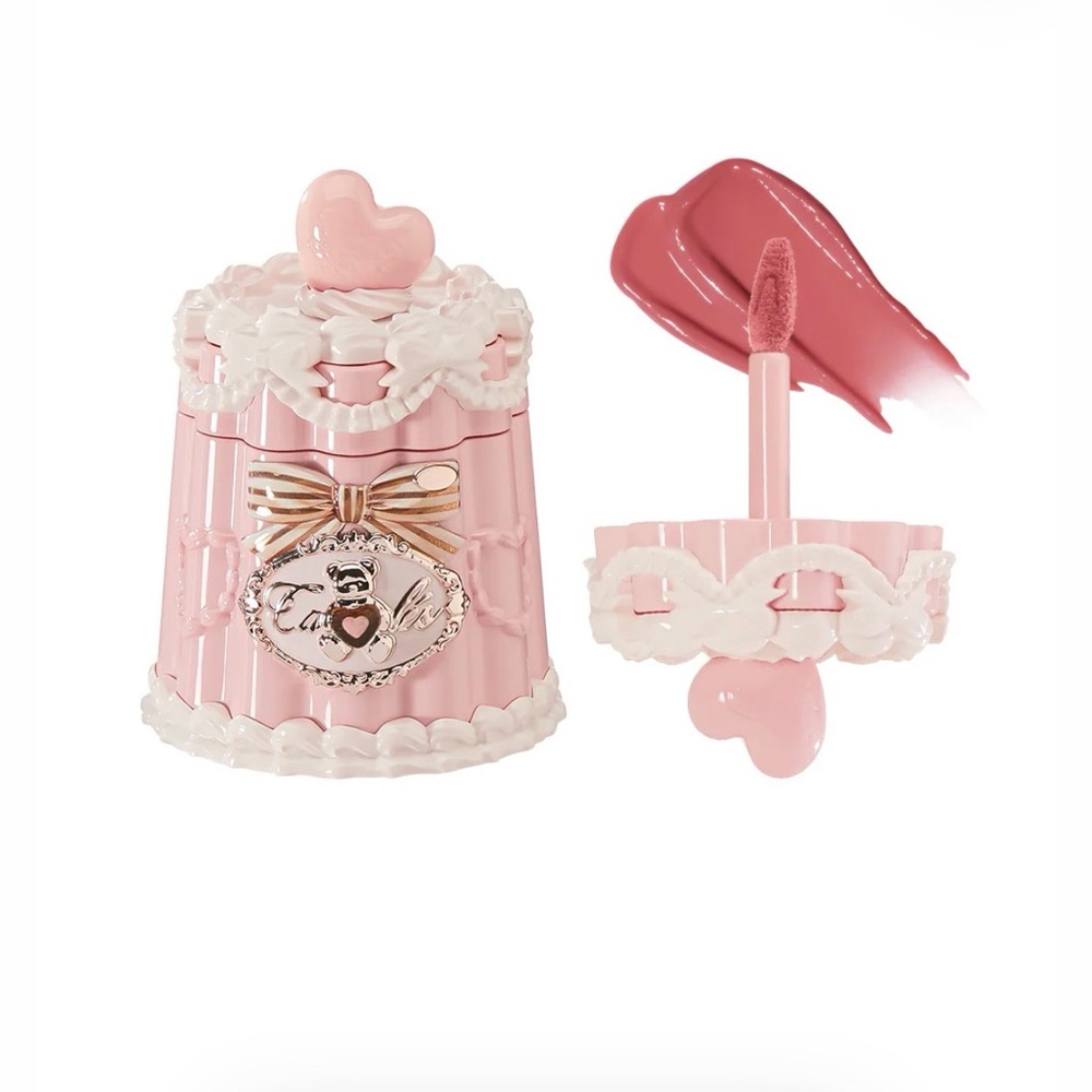Two Piece Flower Knows Lip Jelly: Tiered dress and Croissant colors